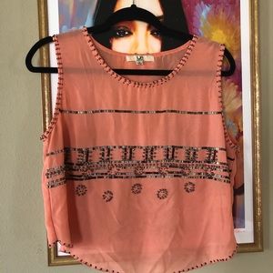 Beaded tank top